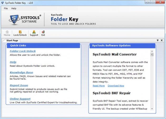 Folder key setting