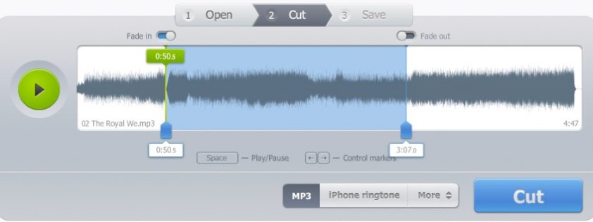 Edit cara menggunakan Pemotong Audio